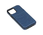 Mobile Phone Leather Case  Buckle Phone Case Wallet With Credit Card Holder For Iphone 13 Pro Max 6.7Inch Blue