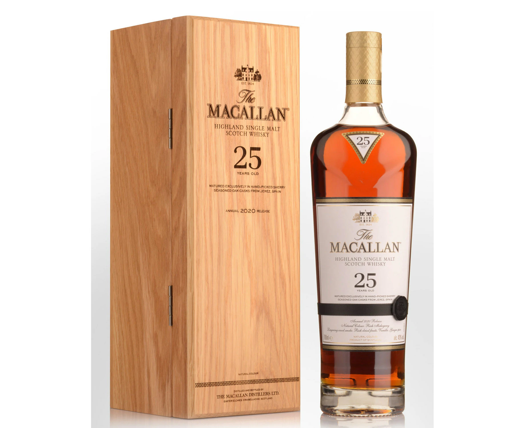 Macallan 25yo 700ml annual 2020 release