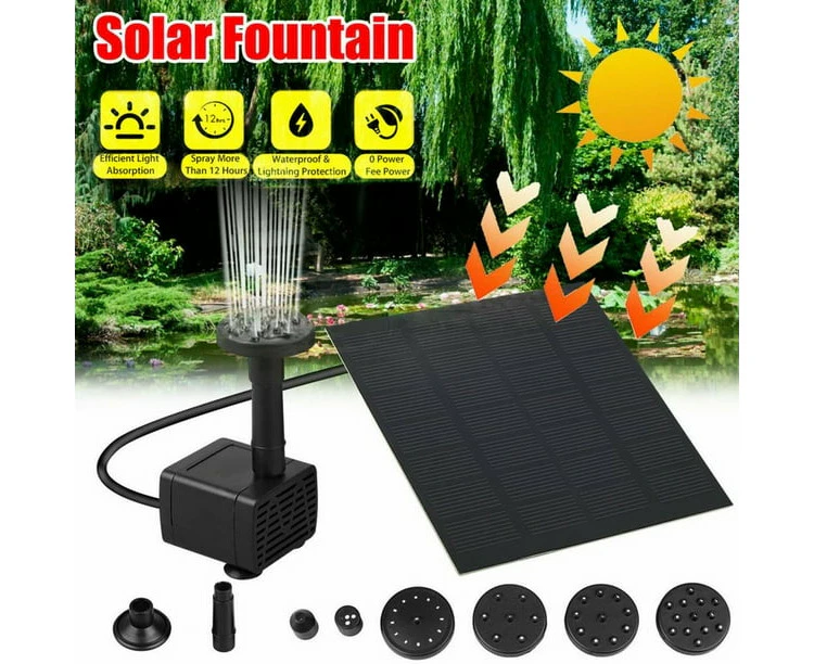 Solar pump pond pump solar fountain water feature ornamental fountain fountain garden