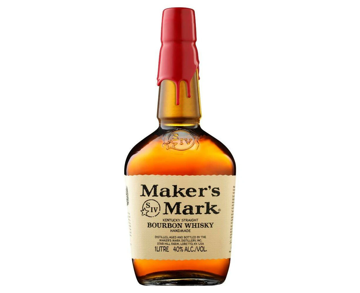 Maker s Mark Kentucky Straight Bourbon Whisky 1L Bottle - 1 litre