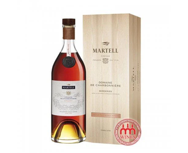 Martell Borderies Single Estate Domaine Wooden Gift Box 700ml