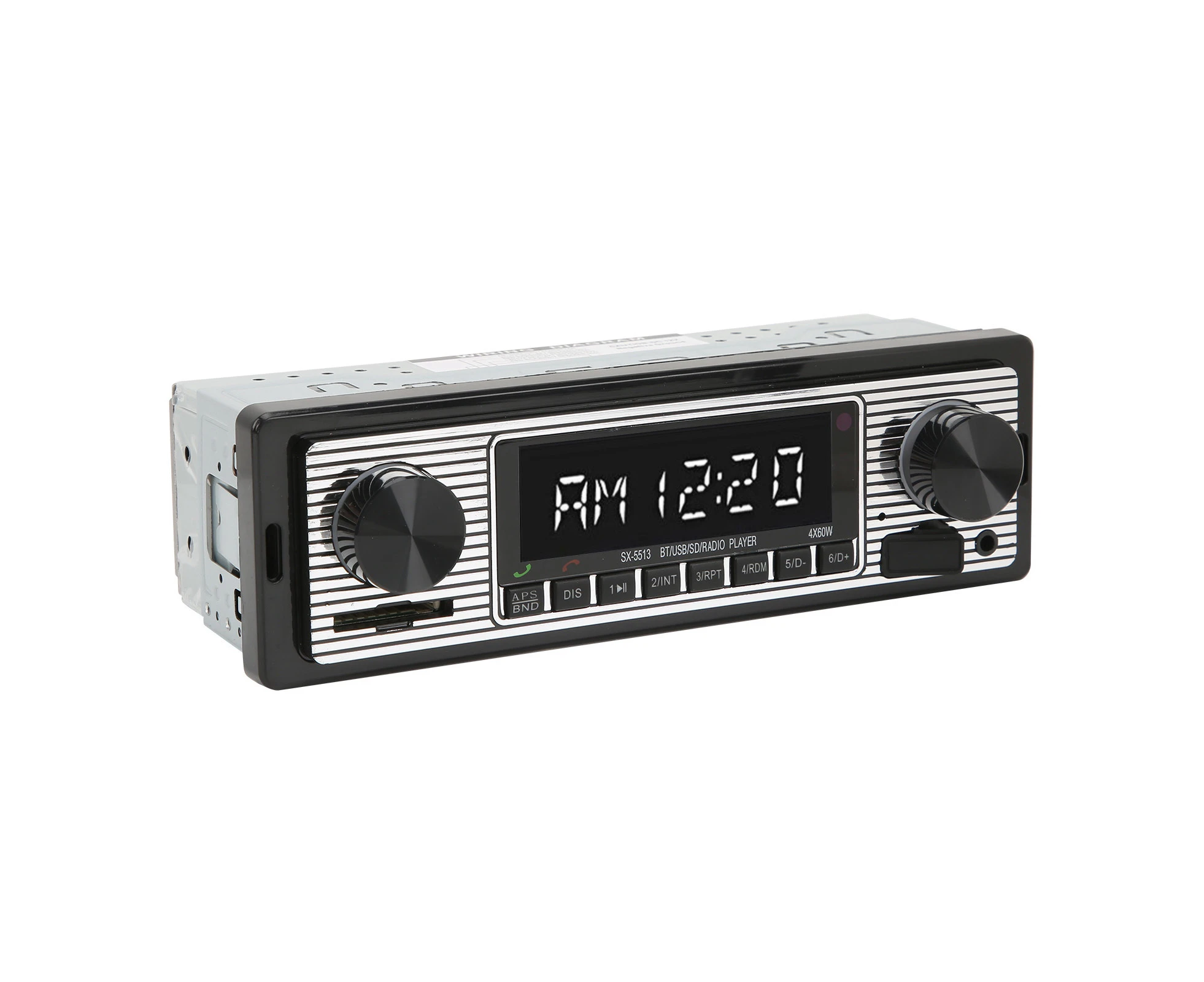 Car Stereo Radio Audio Receiver Multimedia Player 92Db 4 Ohm 150‑20000Hz With Remote Control Universal