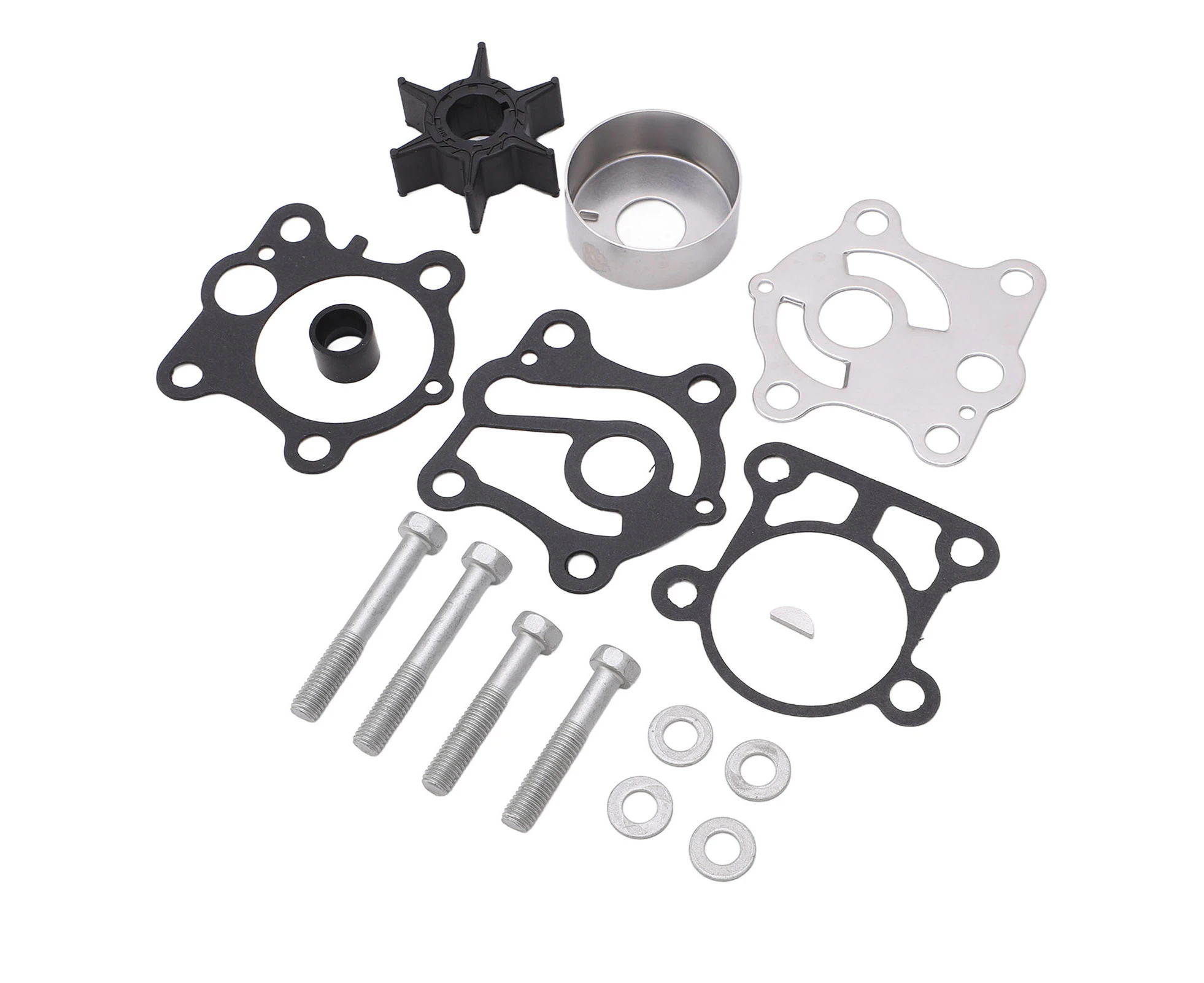 16Pcs Water Pump Impeller Repair Kit 6H4 W0078 00 For 40Hp To 50Hp 2 Stroke Outboard