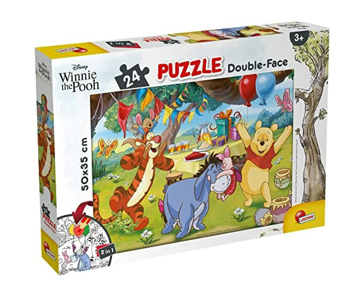 Lisciani Disney Winnie The Pooh Puzzle - 24 Piece Jigsaw for Kids | Fun Educational Toy | Develops Focus, Curiosity & Imagination