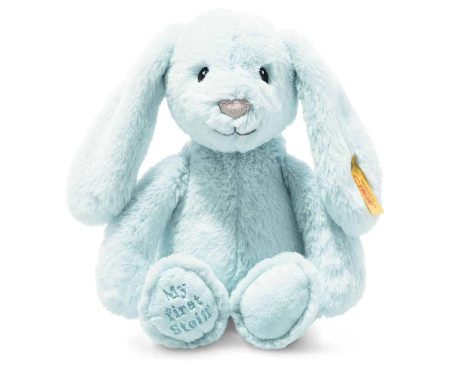 Steiff My First Steiff Hoppie Rabbit - Steiff Soft Cuddly Friends - 26cm - Blue