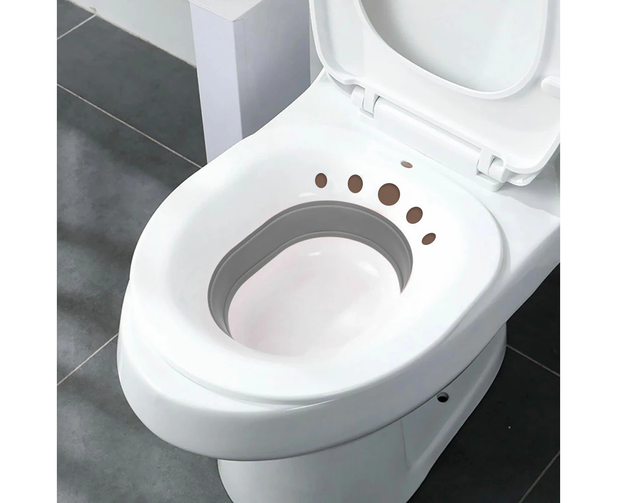 Plastic Toilet Sitz Bath Tub Hip Basin Bidet For Pregnant Women Hemorrhoid Care White