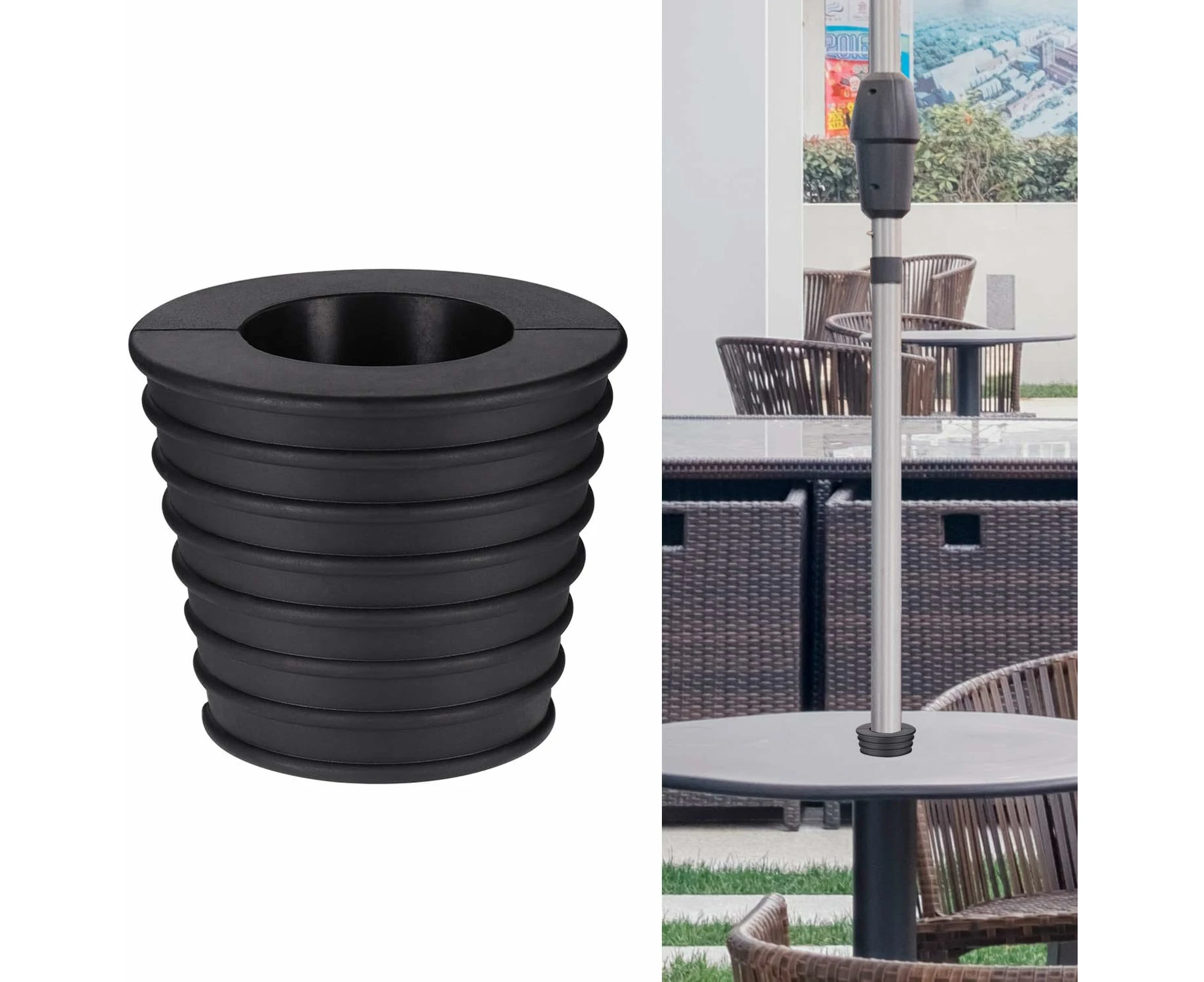 Umbrella Cone Base Holder, For Patio Table Hole Opening And Stability Or Base Holder For Umbrella, Parasol Stand, 1.5 Parasol