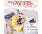 Recovery donut e-collar for dogs after surgery - soft alternative cone for large, medium, and small dogs to stop licking - L