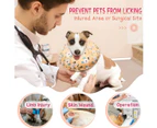 Recovery donut e-collar for dogs after surgery - soft alternative cone for large, medium, and small dogs to stop licking - L