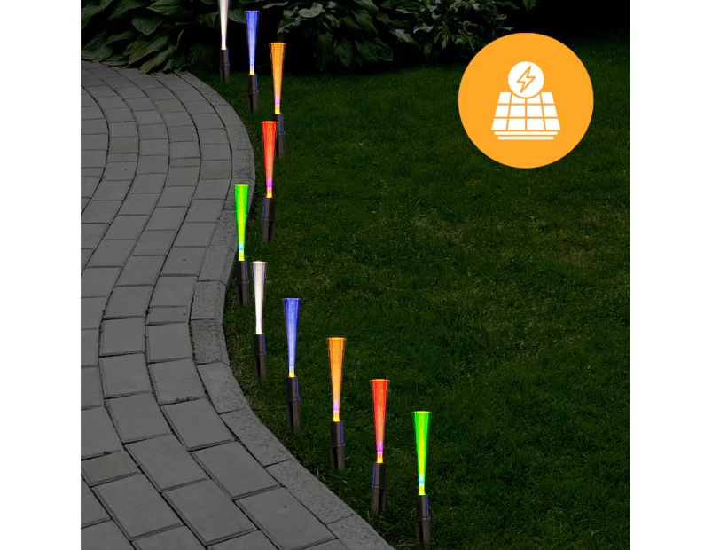 Solar Fibreoptic Path Lights - 20 Pack