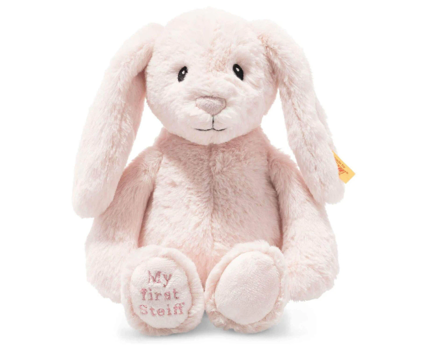 Steiff My First Steiff Hoppie Rabbit - Steiff Soft Cuddly Friends - 26cm - Rose