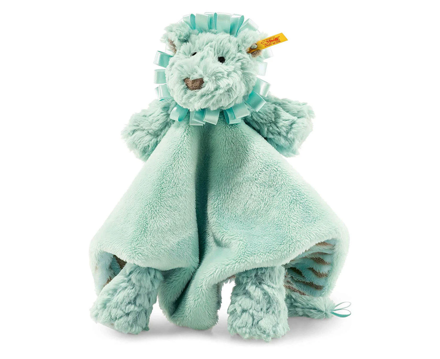 Steiff Pawley Lion Comforter - Steiff Soft Cuddly Friends - Green, 26cm