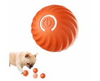 Pet Automatic Rolling Ball Toy Jumping Bouncing Ball Pet Dog Toy Orange