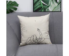 45 X 45Cm People Pattern Cushion Cover Sofa Comfortable Pillow Case Home Decor