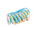 12Pcs Plastic Practical Durable Home Colorful Kitten Interactive Playing Pet Cat Spring Toys