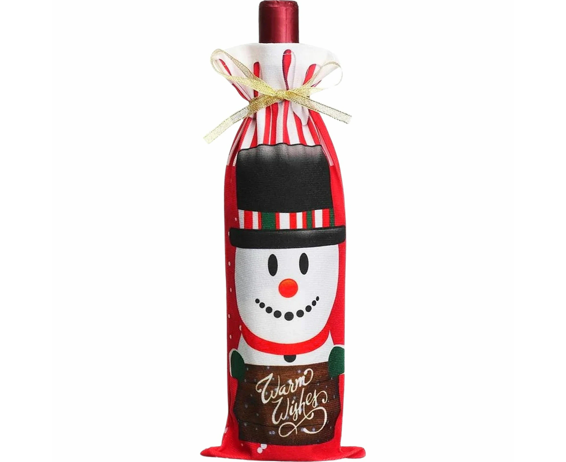 Snowman Wine Bottle Cover