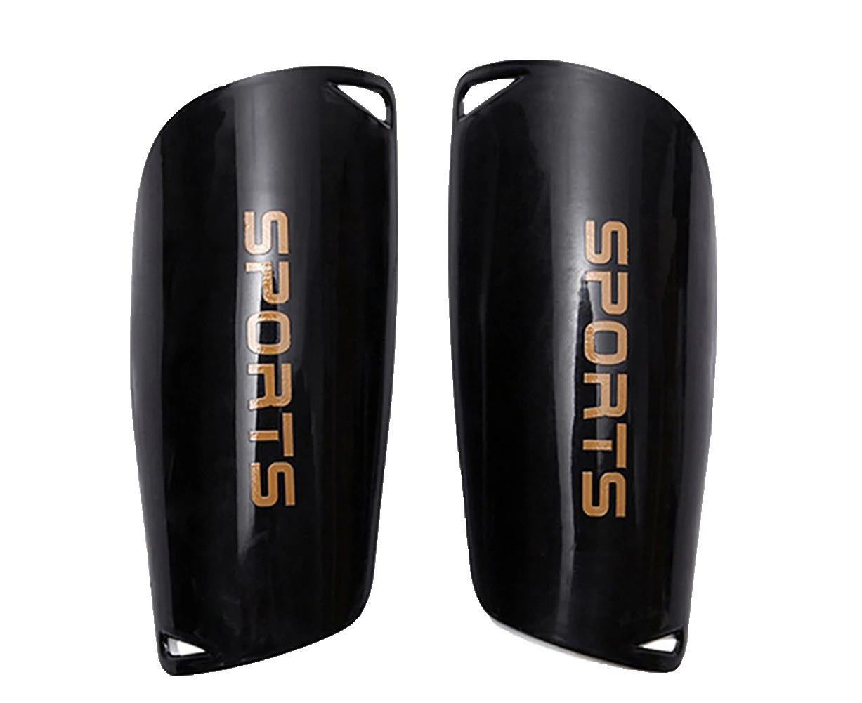 1 Pair Soccer Football Training Shin Guard Pad Leg Protector Brace Support Plate-Black