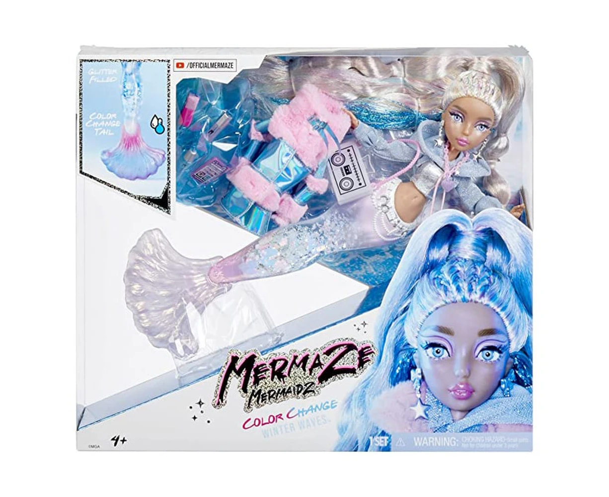 Mermaze Mermaidz Kishiko Winter Waves Colour Change Fashion Doll