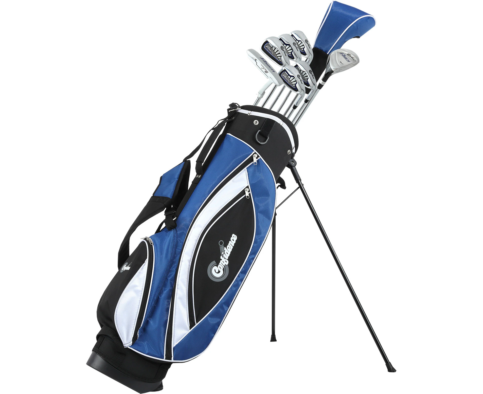 Confidence Power V3 Golf Club Set with Bag, Mens Left Hand