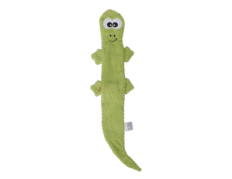 Squeaky Lizard Dog Toy Teeth Grinding Training Plush Dog Chew Toys for Pet Supplies Green