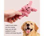 5Pcs Cotton Rope Rabbit Toy Bite Resistant Dog Chew Toy for Small Medium and Large Dog Pets