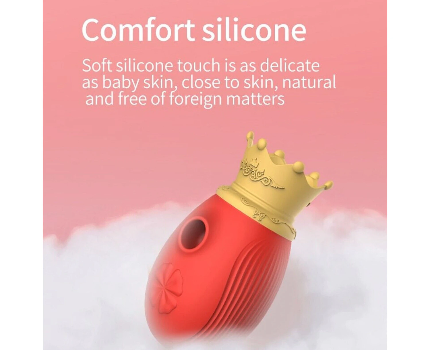 Crown Clitoral Stimulator G-Spot Sucking Licking Vibrator Clit Stimulator Clitoral Sucker Adult Sex Toy