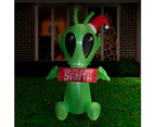 Christmas Alien Christmas Lawn Inflatable 2.1m