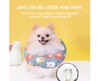 Recovery donut e-collar for dogs after surgery - soft alternative cone for large, medium, and small dogs to stop licking - L