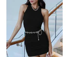 Metal Chain Belly Waist Chain Fashion Body Belts, Accessories for Women, Approximately 105cm