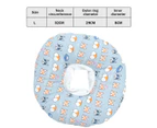 Recovery donut e-collar for dogs after surgery - soft alternative cone for large, medium, and small dogs to stop licking - L