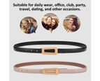 2 Pack Women Leather Belts Fashion Waist Belt with Pin Buckle, for Jeans Pants Dress, about 105cm