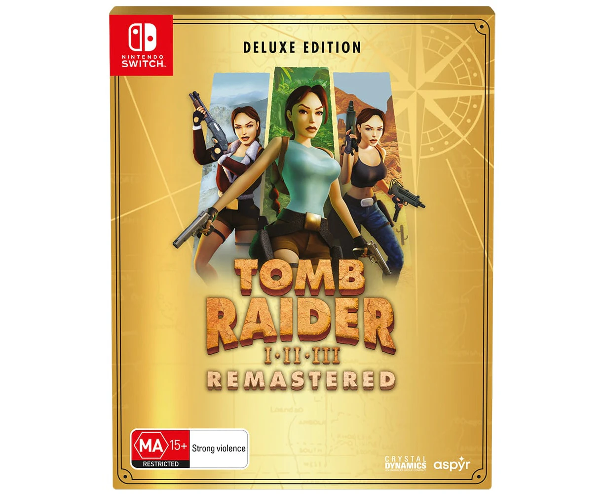 Tomb Raider I-III Remastered Deluxe Edition (Switch)