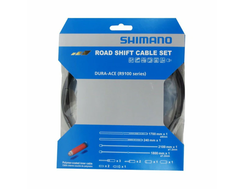 Shimano Ultimate OT-SP41 Polymer Coated Road Gear Cable Set w/OT-RS900 - Black