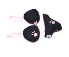 Polyester Pet Playing Toys Set Bikini Shaped Durable Squeaky Dog Chew Interactive Toys