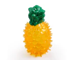 Dog Chewing Toy Interactive Ice Freezable Pet Teething Toy for Puppies Treat Training ToolPineapple Teething Toy