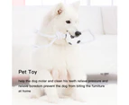 Pet Toy Molar Tooth Cleaning for Dogs Football Basketball Rugby Chew Cotton Rope (Football)