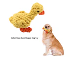 1Pc Cute Duck Shaped Dog Toy Cotton Rope Dogs Puppy Chew Fetch Toys