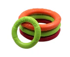 Pet Flying Ring Toy Bite Resistant Floating Interactive EVA Dog Flying Disc for Puppy Training Chewing Small Orange