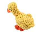 1Pc Cute Duck Shaped Dog Toy Cotton Rope Dogs Puppy Chew Fetch Toys