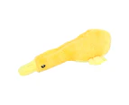 Plush Pet Dog Chew Toys Yellow Duck Shape Dogs Puppy Bite Squeaky Sound Interactive Toy