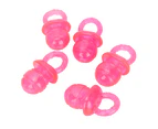 5 pcs / set Pacifier Shaped Pet Dogs Teether Teething Sounding Interactive Chew Toy (Red)