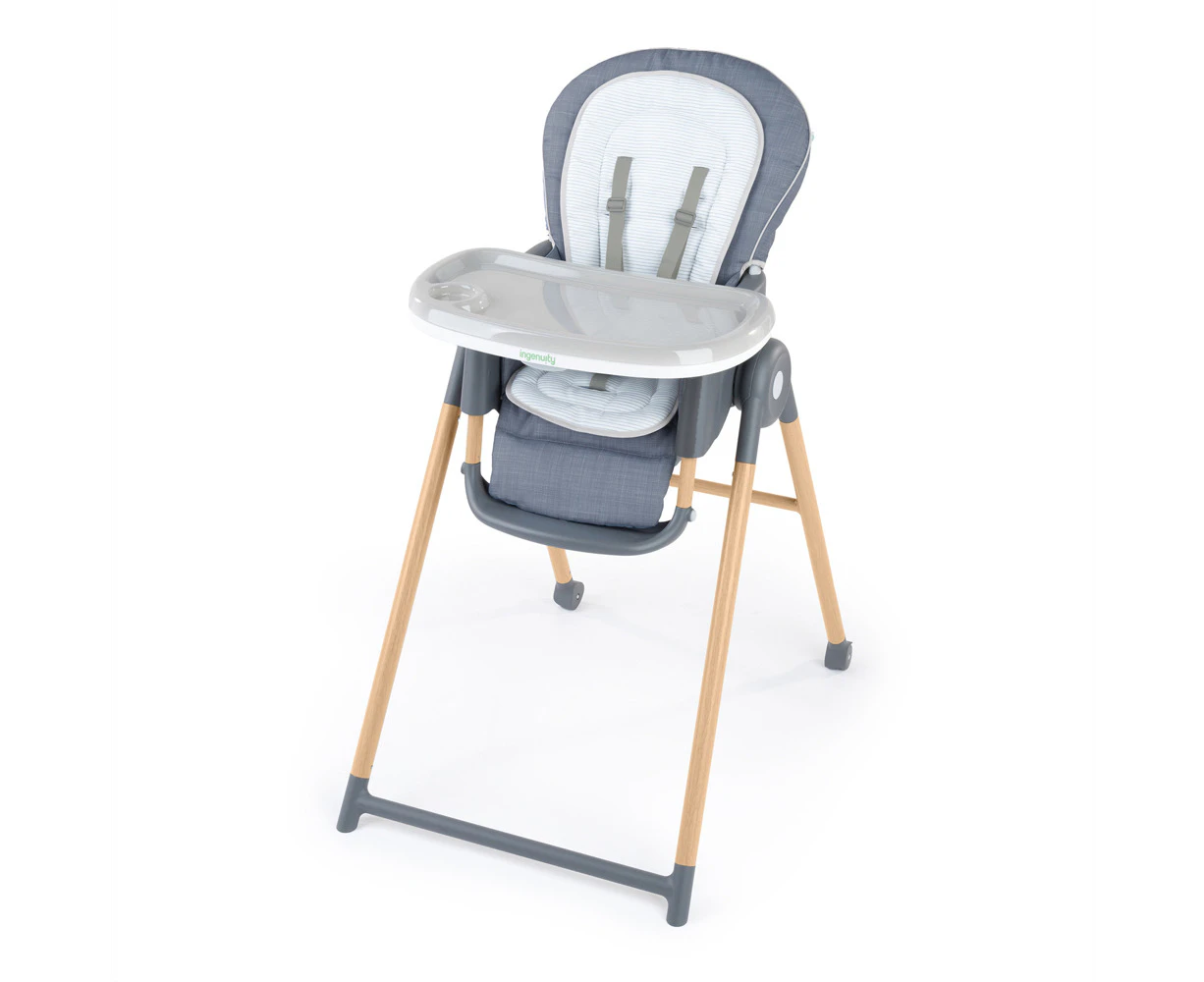 Ingenuity Proper Positioner 7-In-1 Deluxe Baby High Chair Seat Chambray 0m+