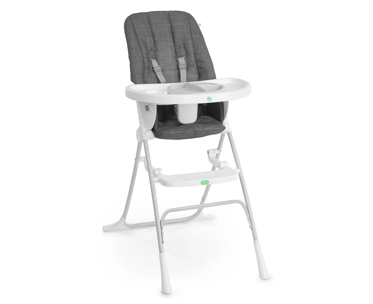 Ingenuity Sun Valley Compact Folding Baby/Infant High Chair Seat Grey 6m+