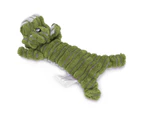 Pet Vocal Toy Corduroy Puppy Cat Biting Training Interative Plaything for Small Medium DogGreen