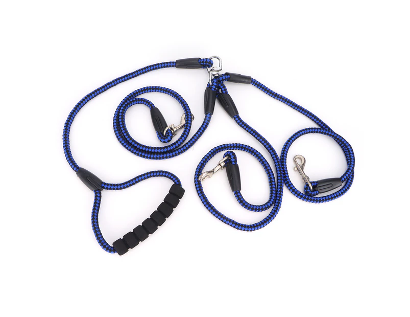 1 for 3 Durable Pet Dog Traction Rope Leashes Leads with Comfort Handle Supplyblue black 1.0