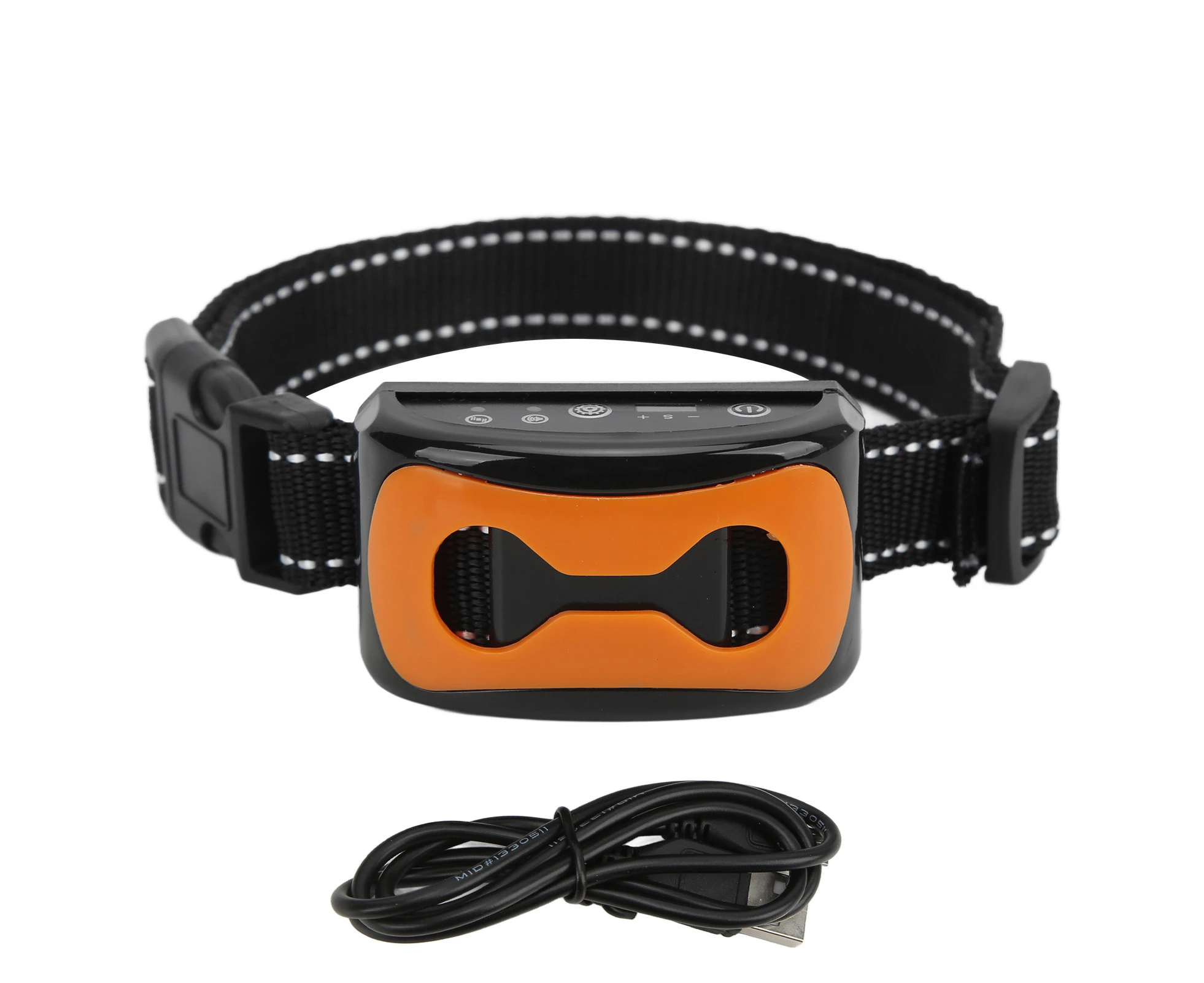 Intelligent Dog Bark Stopper Automatic Identification Dog Barking Collar Waterproof Training CollarOrange