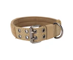 Military Dog Collar Adjustable Nylon Training Dog Collar with Heavy Duty Metal Buckle for Medium Large Dogs XL