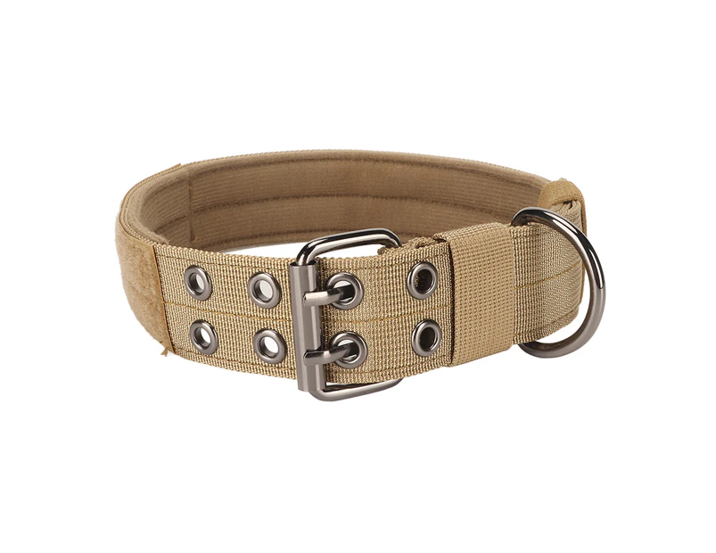 Military Dog Collar Adjustable Nylon Training Dog Collar with Heavy Duty Metal Buckle for Medium Large Dogs XL