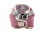 Cotton Blend Breathable Pet Cat Dog Vest Chest Strap with Pulling Rope(Red, M)