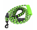 Reflective Pet Pulling Leash Safety Rope for Medium Large Dogs Running Walking TrainingGreen